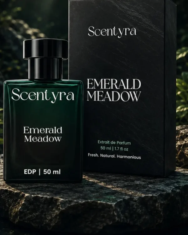 Scentyra Emerald Meadow Eau de Parfum 50 ml with its black gift box