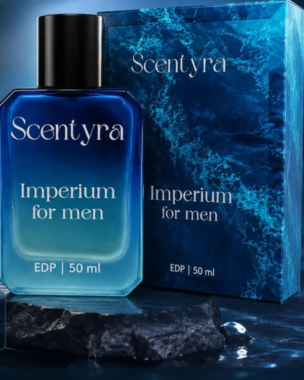 Scentyra Imperium for men Eau de Parfum 50 ml with its blue marble gift box